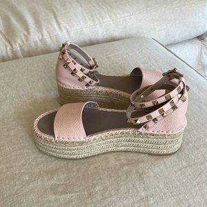 Valentino Garavani pink espadrilles